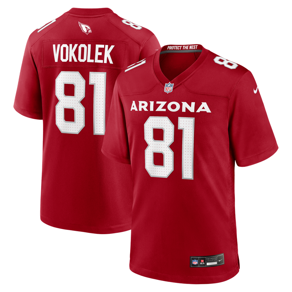 Travis Vokolek Arizona Cardinals Game Jersey - Cardinal