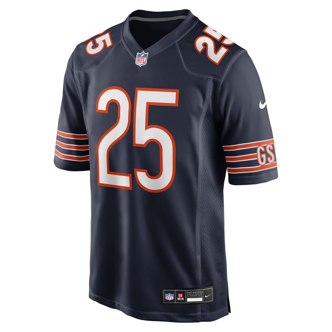 Kyle Monangai Chicago Bears Game Jersey - Navy