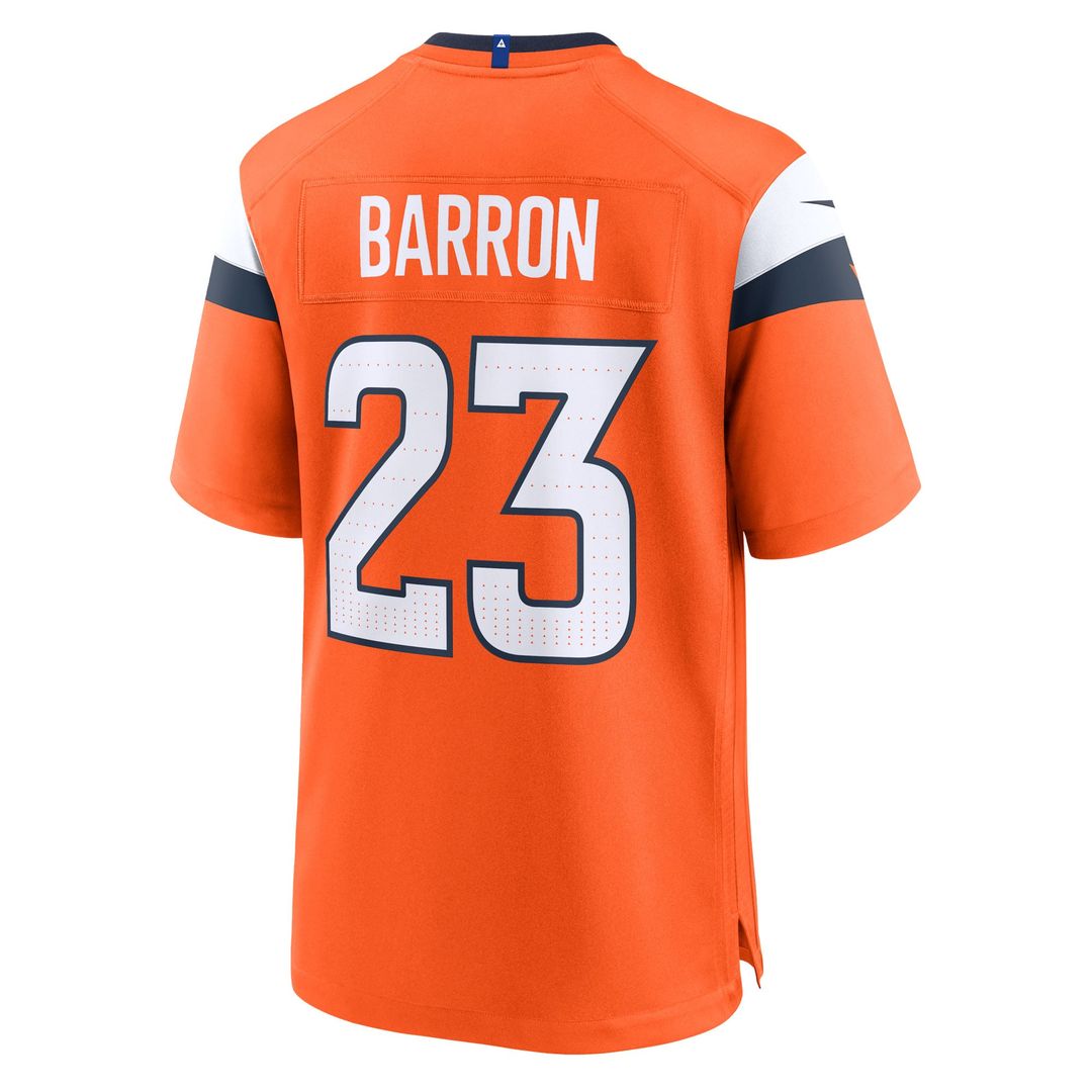 Jahdae Barron Denver Broncos Game Jersey - Orange