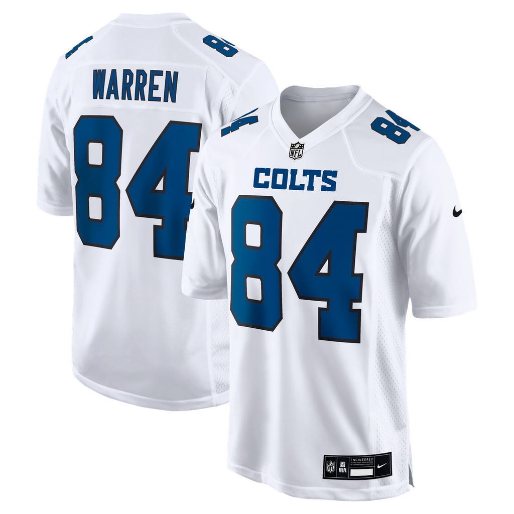 Tyler Warren Indianapolis Colts Fashion Game Jersey - Tundra White