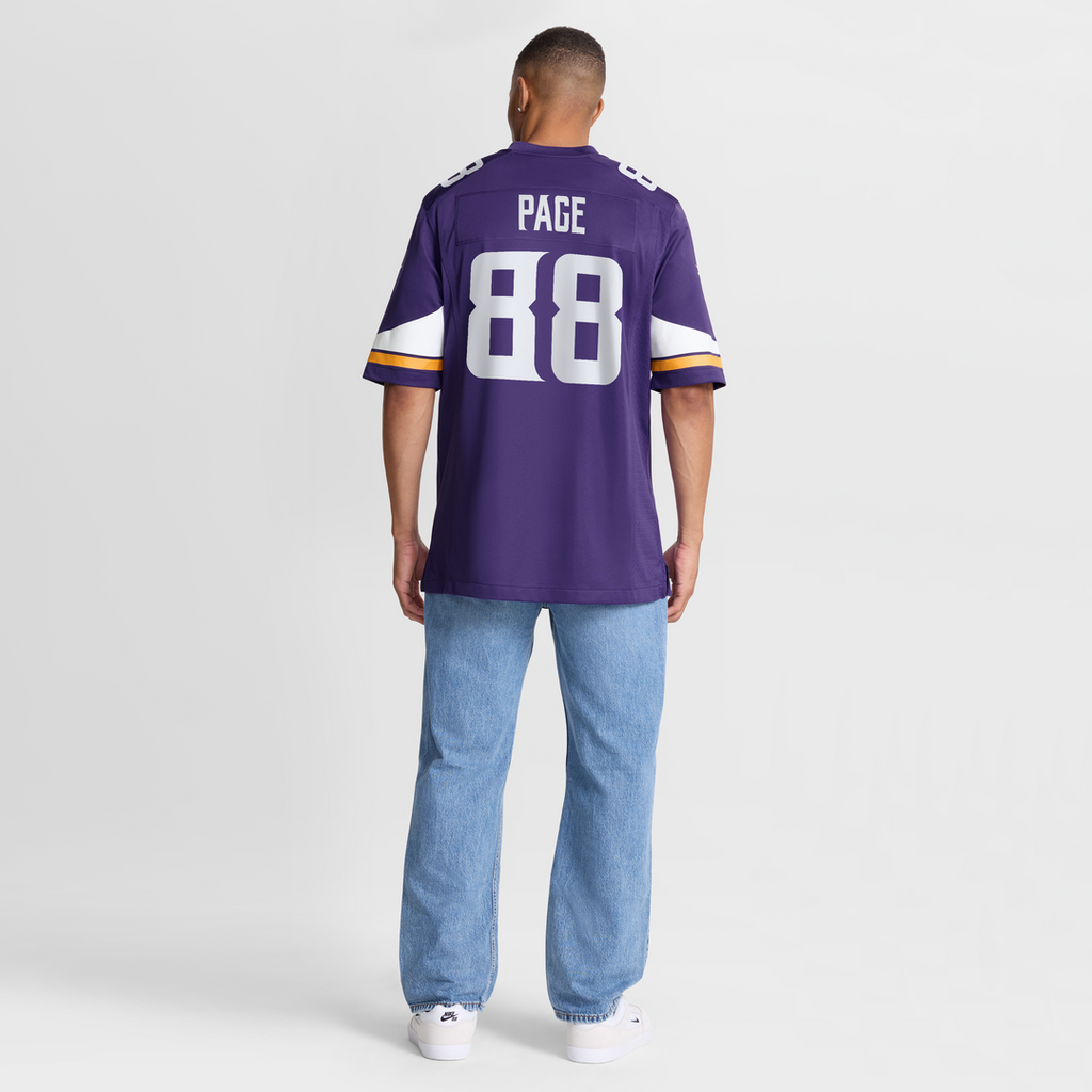 Alan Page Minnesota Vikings Game Jersey - Purple