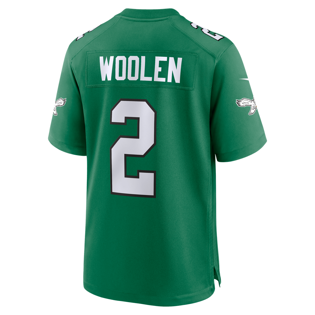 Tariq Woolen Philadelphia Eagles Game Jersey - Midnight Green