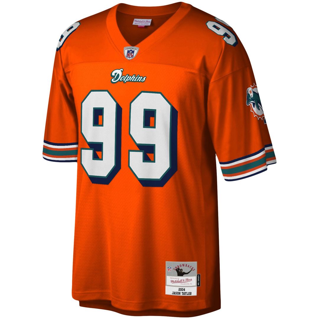 Jason Taylor Miami Dolphins Big & Tall 2004 Replica Jersey - Orange