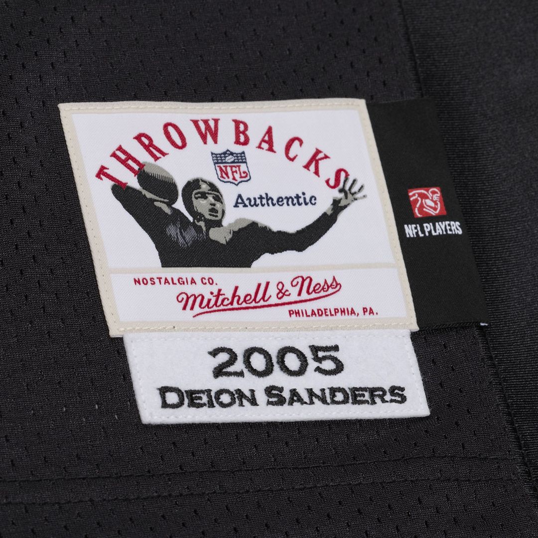 Deion Sanders Baltimore Ravens 2005 Authentic Throwback Jersey - Black