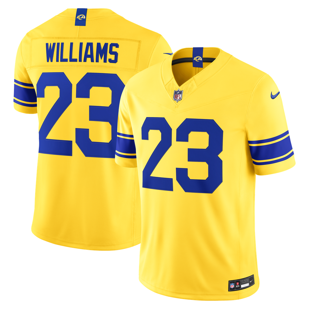 Kyren Williams Los Angeles Rams Vapor F.U.S.E. Stitched Limited Jersey - Royal Blue