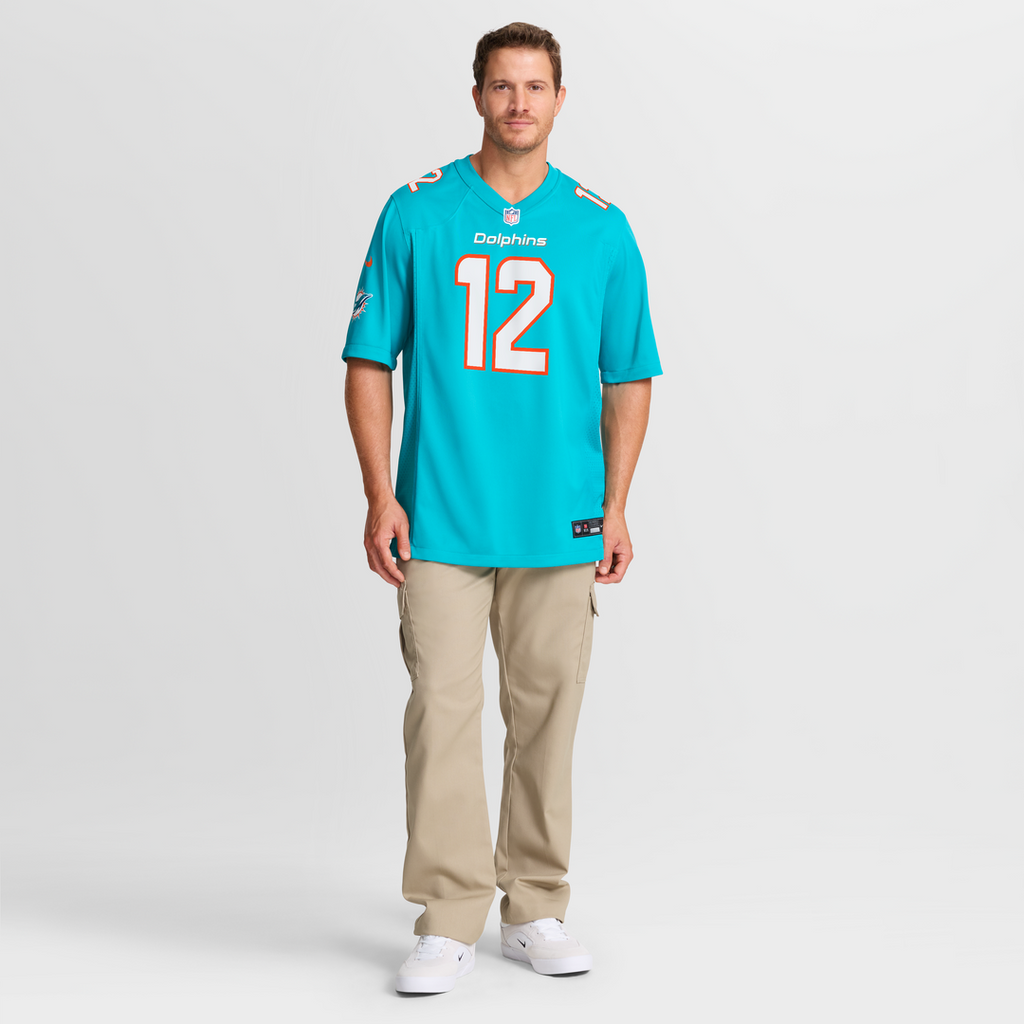 Bob Griese Miami Dolphins Game Jersey - Aqua
