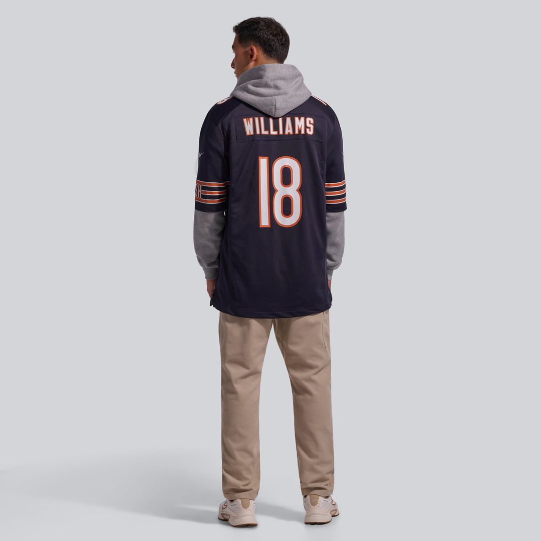 Caleb Williams Chicago Bears First Round Pick Game Jersey - White