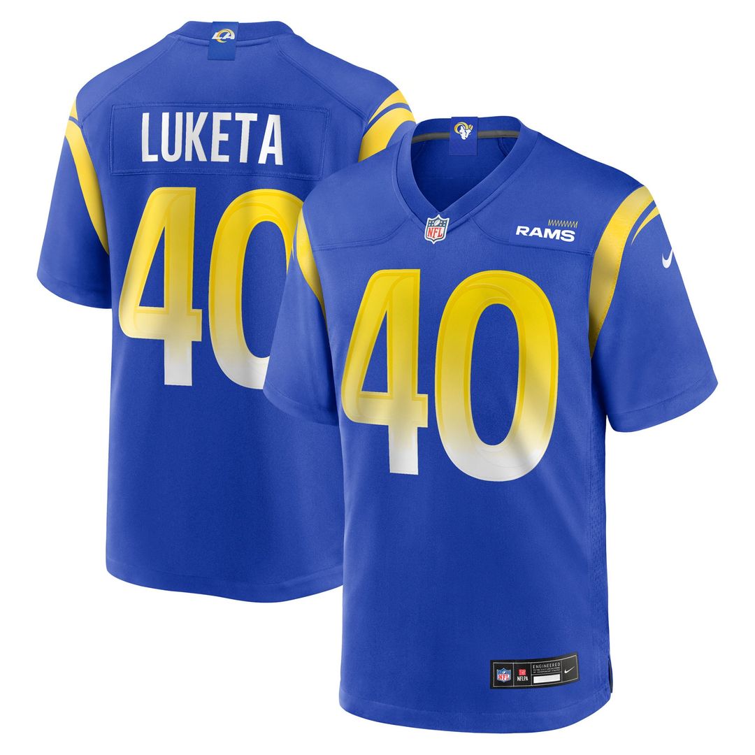 Jesse Luketa Los Angeles Rams Game Jersey - Royal Blue