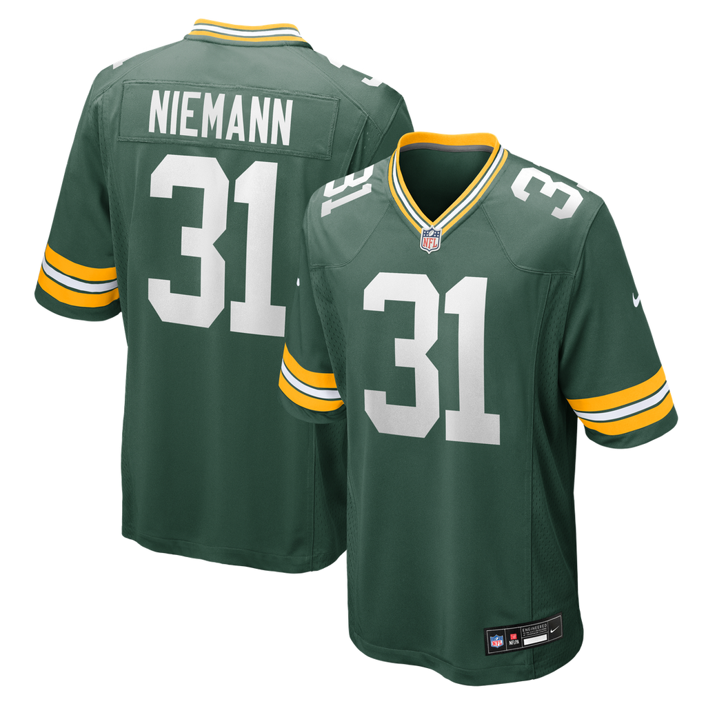 Nick Niemann Green Bay Packers Game Jersey - Green
