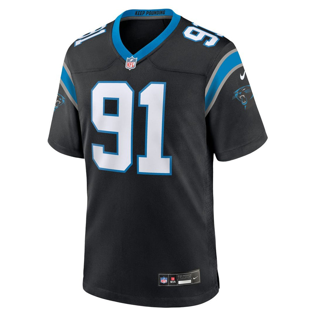 Patrick Jones II Carolina Panthers Game Jersey - Black