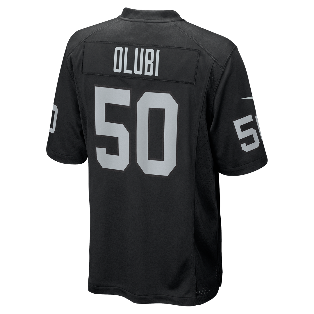 Segun Olubi Las Vegas Raiders Game Jersey - Black