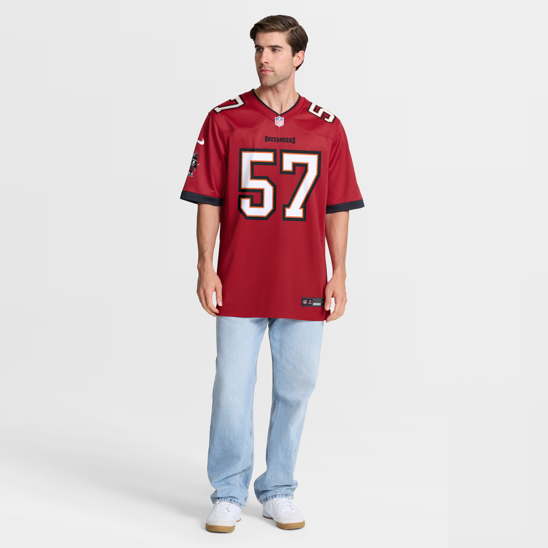 John Bullock Tampa Bay Buccaneers Game Jersey - Red