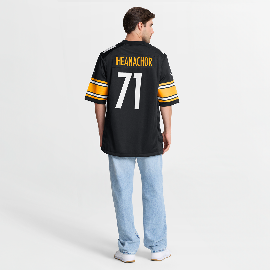 Max Iheanachor Pittsburgh Steelers Game Jersey - Black