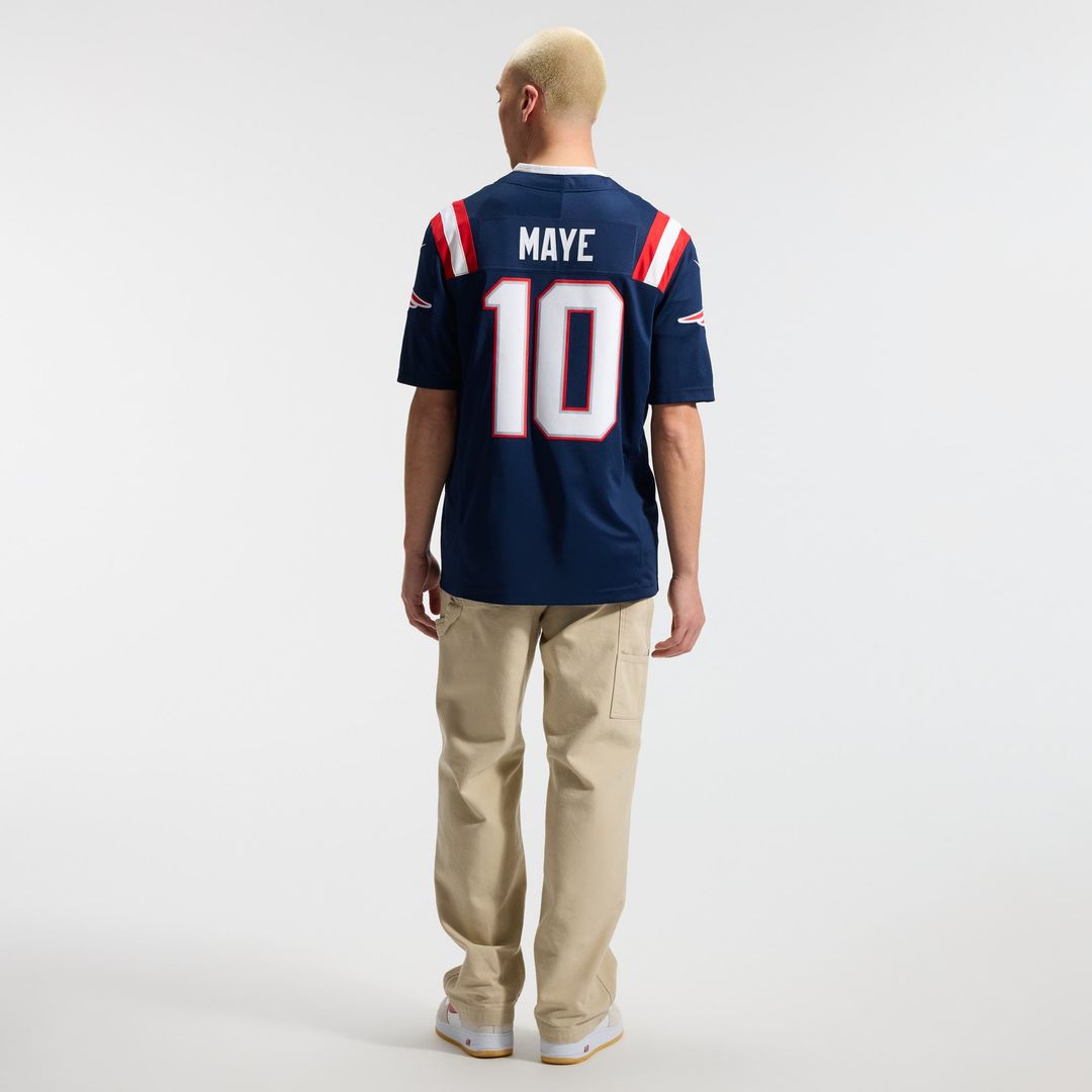 Drake Maye New England Patriots Vapor F.U.S.E. Stitched Limited Jersey - Navy