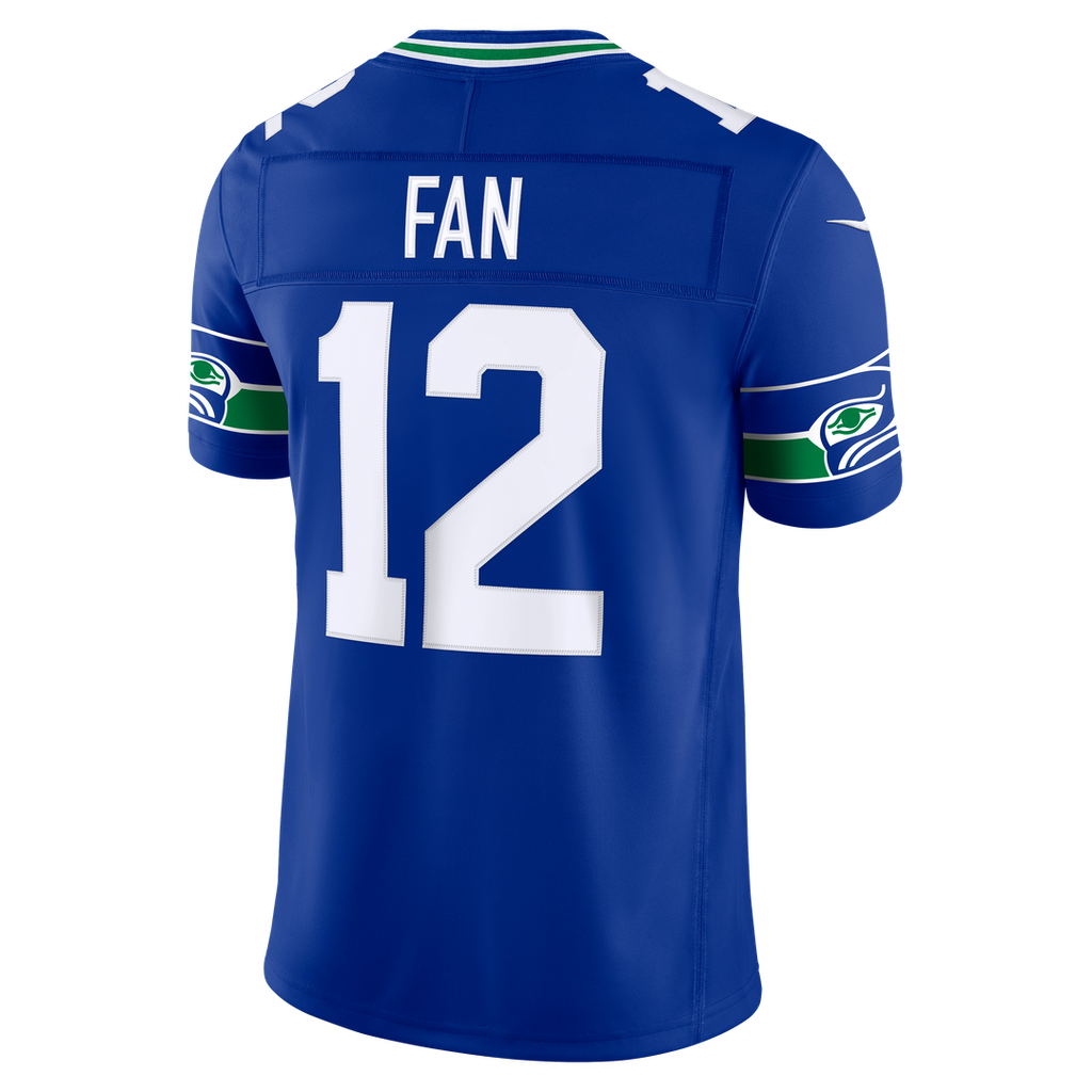 12s Seattle Seahawks Alternate Vapor F.U.S.E. Stitched Limited Jersey - Royal Blue