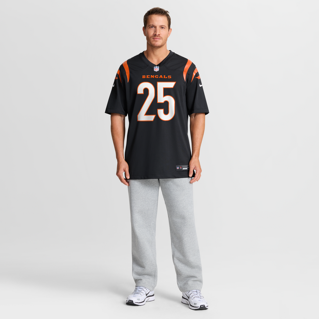 Tahj Brooks Cincinnati Bengals Game Jersey - Black