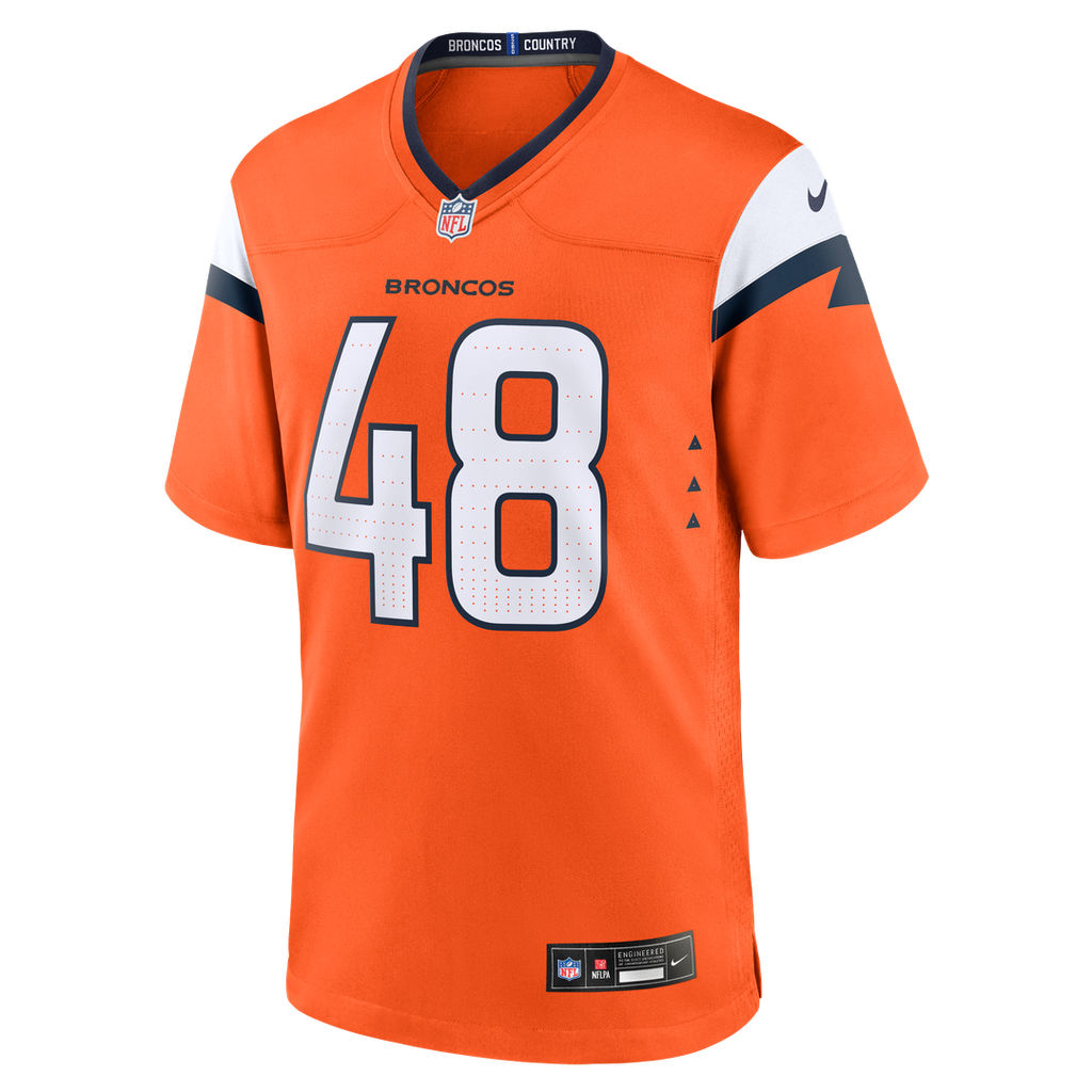 Mitchell Fraboni Denver Broncos Game Jersey - Orange