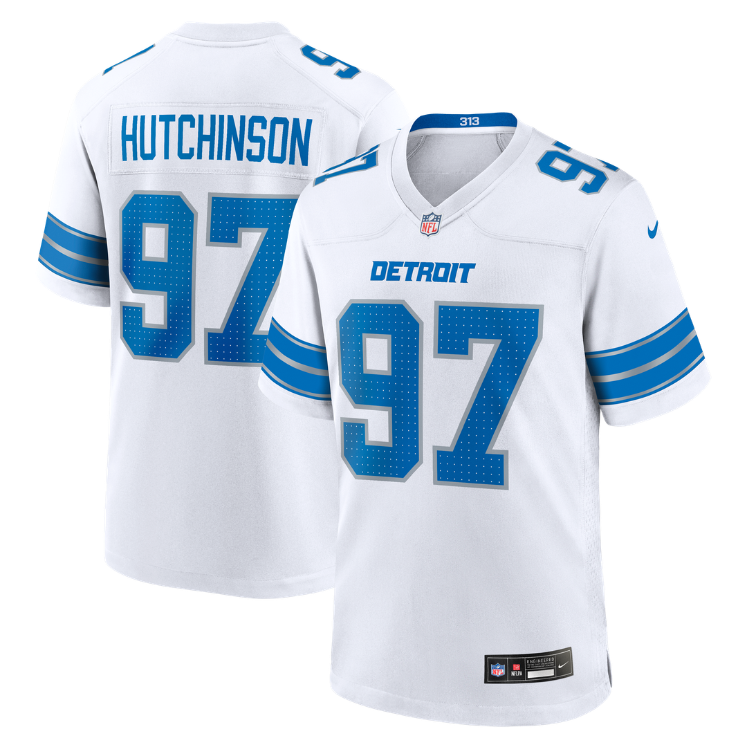 Aidan Hutchinson Detroit Lions 2nd Alternate Game Jersey - Black