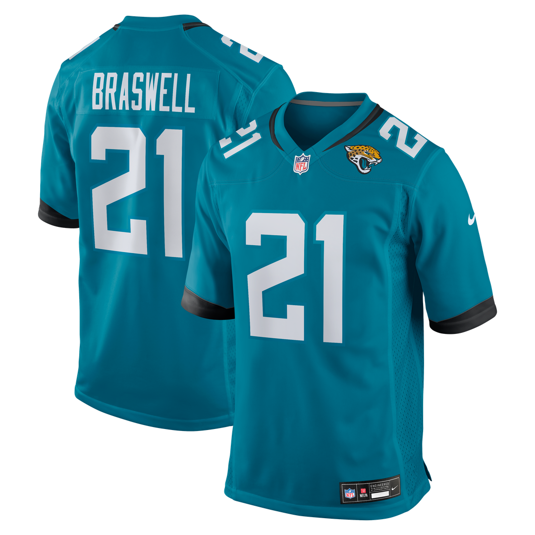 Christian Braswell Jacksonville Jaguars Game Jersey - Teal