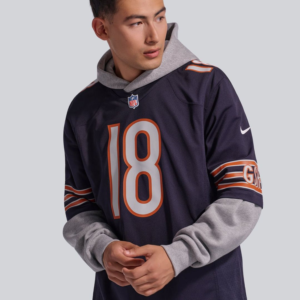 Caleb Williams Chicago Bears First Round Pick Game Jersey - White