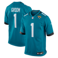 Number 1 Groom Jacksonville Jaguars Game Jersey - Teal
