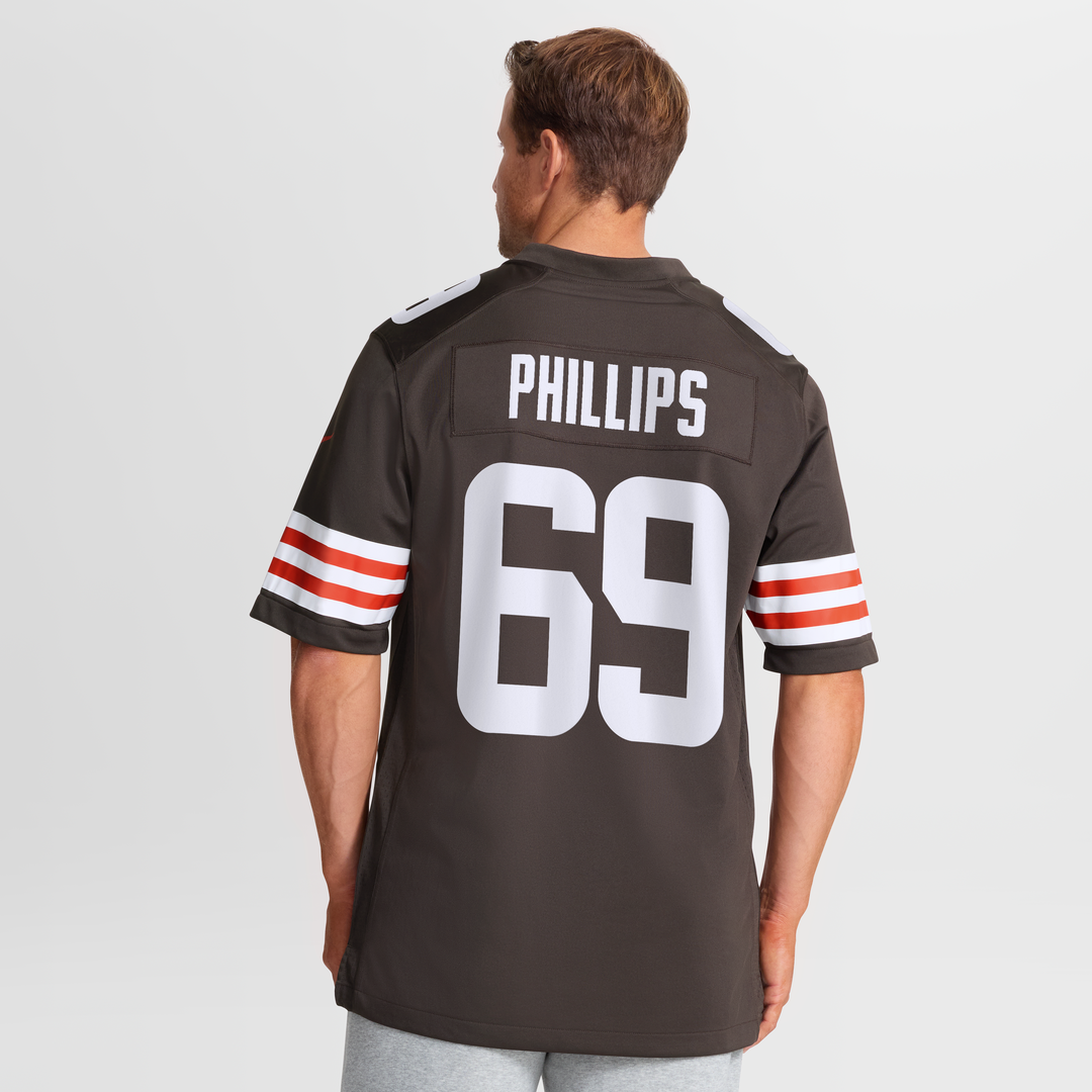 Tyre Phillips Cleveland Browns Game Jersey - Brown