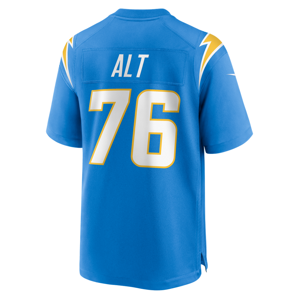 Joe Alt Los Angeles Chargers Alternate Charger Power Game Jersey - Gold
