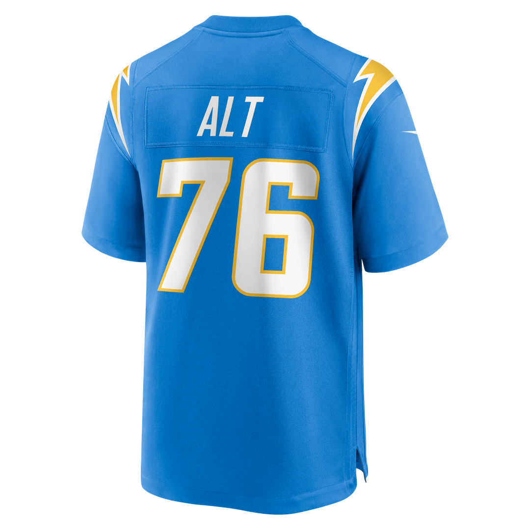 Joe Alt Los Angeles Chargers Alternate Charger Power Game Jersey - Gold
