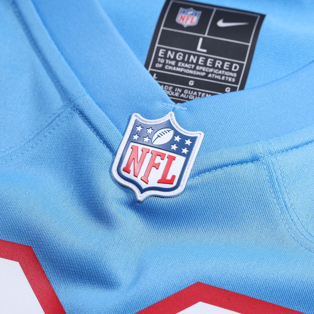 Mike Munchak Tennessee Titans Alternate Game Jersey - Light Blue