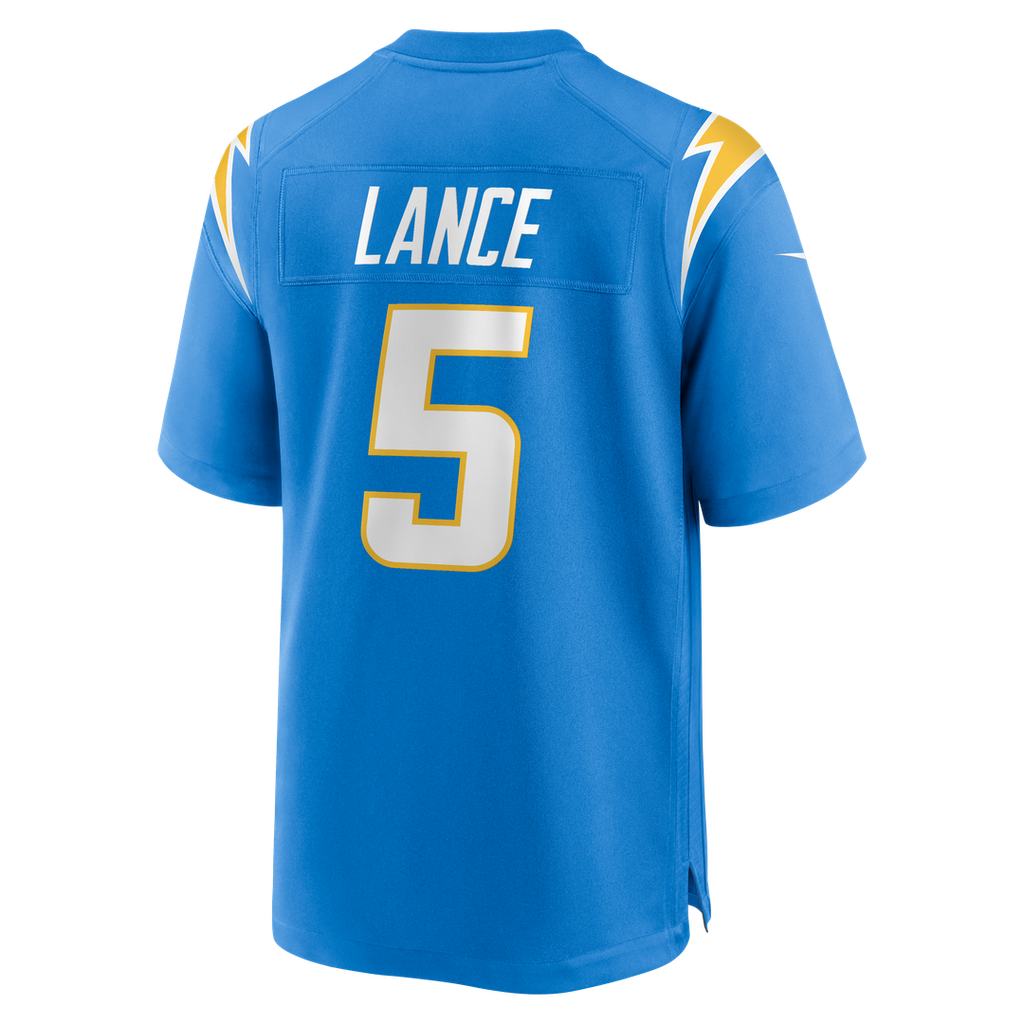 Trey Lance Los Angeles Chargers Game Jersey - Powder Blue
