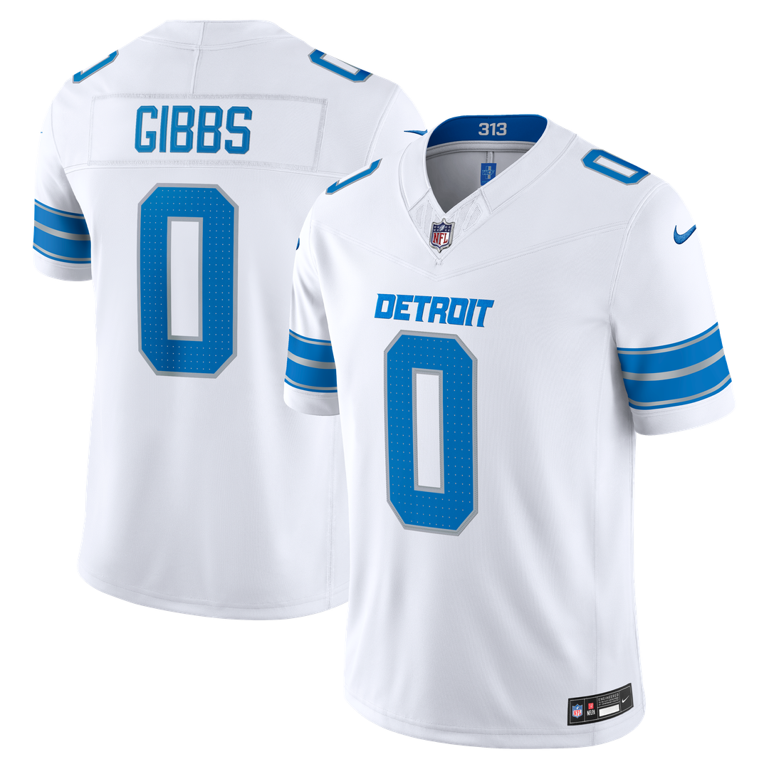 Jahmyr Gibbs Detroit Lions Vapor F.U.S.E. Stitched Limited Jersey - White