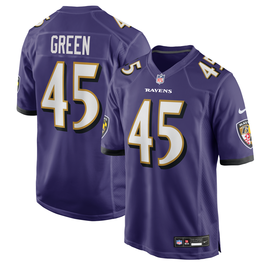 Mike Green Baltimore Ravens Game Jersey - Purple