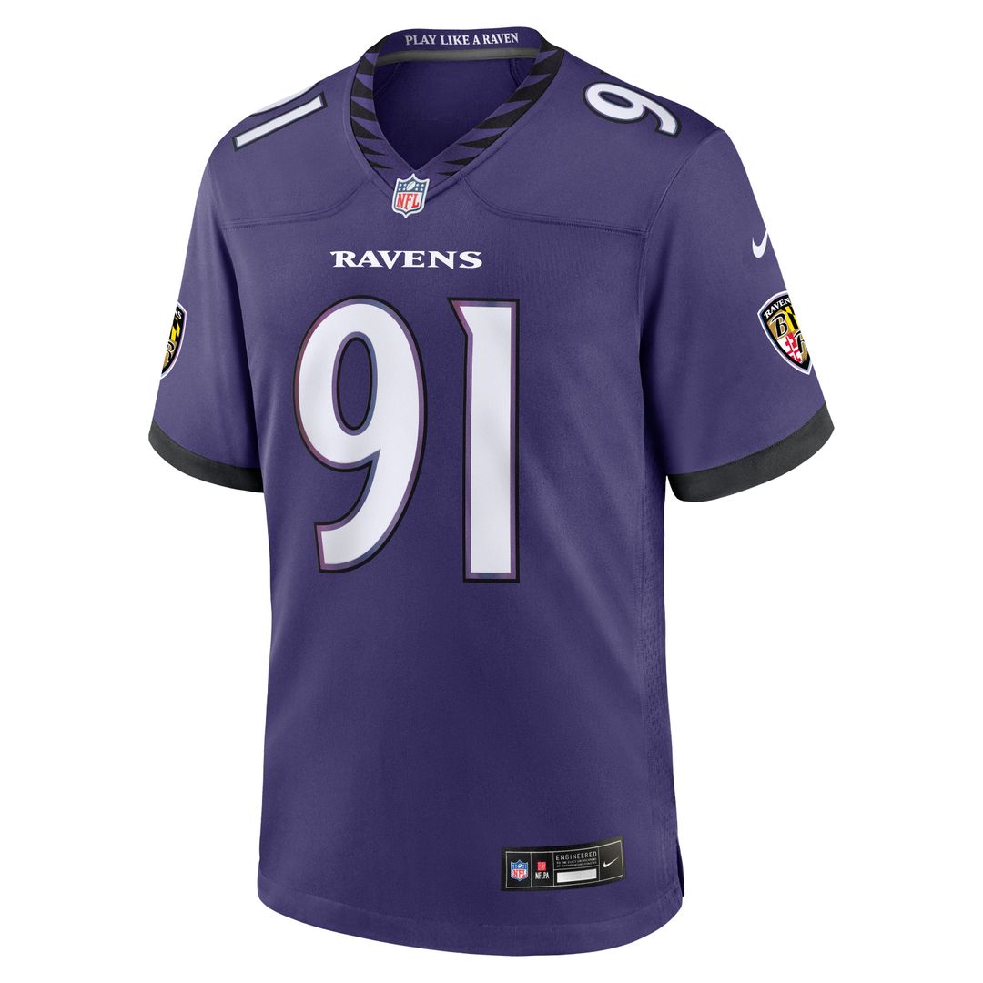 Trey Hendrickson Baltimore Ravens Game Jersey - Purple
