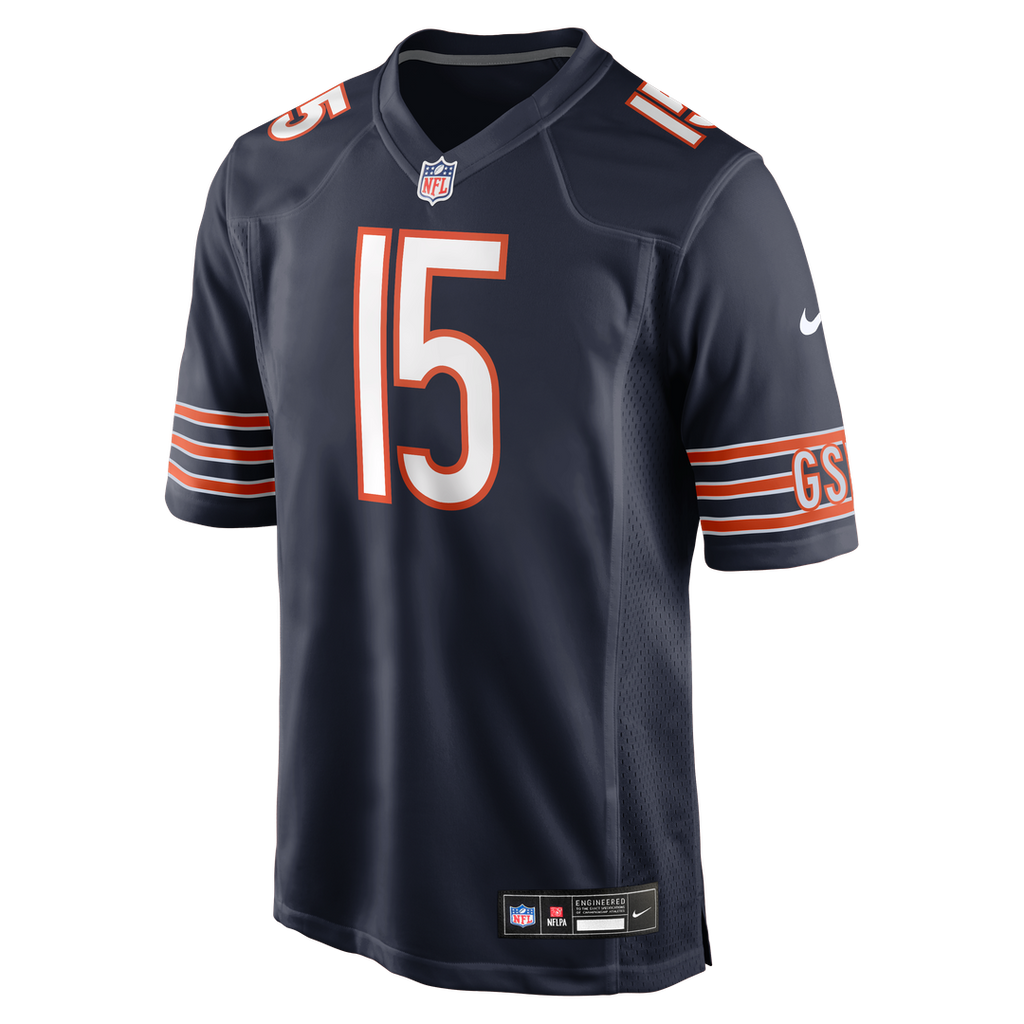 Rome Odunze Chicago Bears Game Jersey - Navy