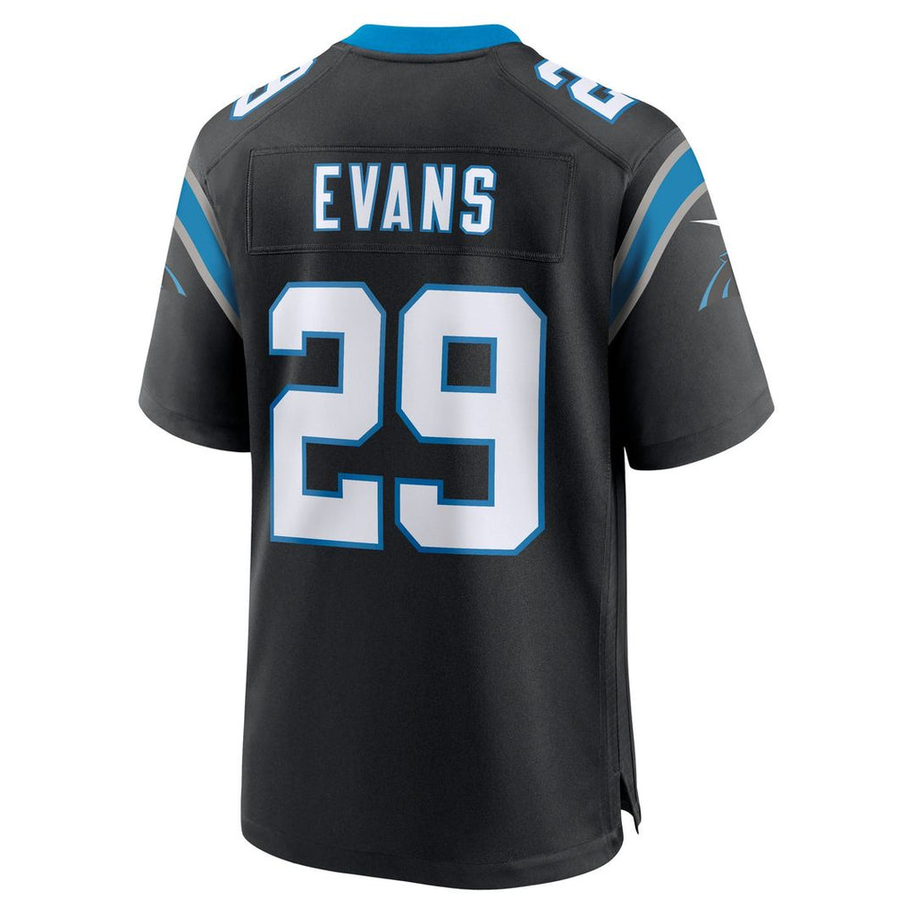 Akayleb Evans Carolina Panthers Game Jersey - Black