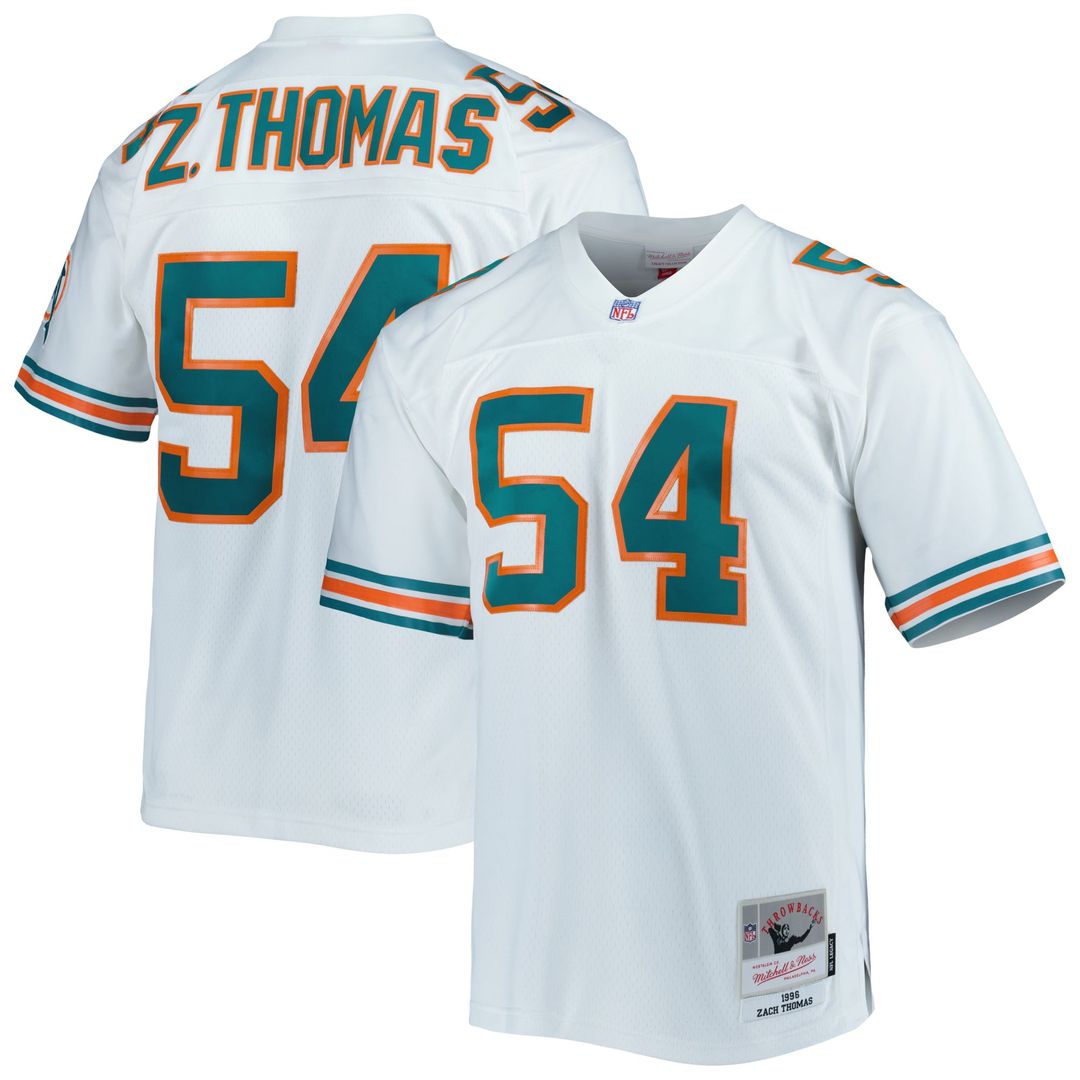 Zach Thomas Miami Dolphins Legacy Replica Jersey - Aqua