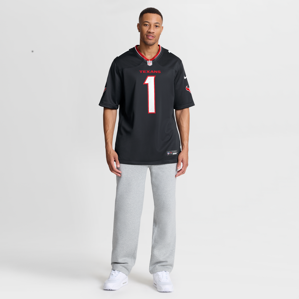 Number 1 Groom Houston Texans Game Jersey - Navy