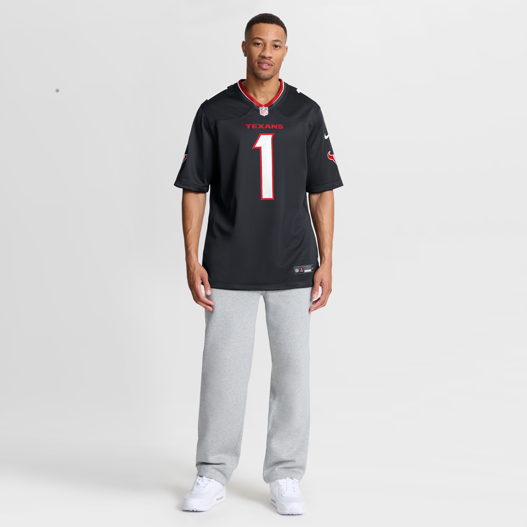 Number 1 Groom Houston Texans Game Jersey - Navy