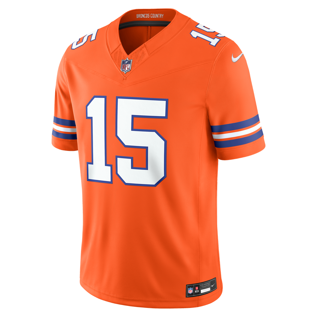 Nik Bonitto Denver Broncos Alternate Mile High Collection 1977 Throwback Vapor F.U.S.E. Stitched Limited Jersey - Orange