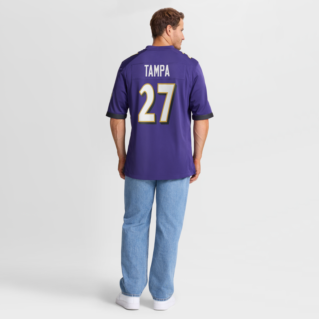 T.J. Tampa Baltimore Ravens Game Jersey - Purple