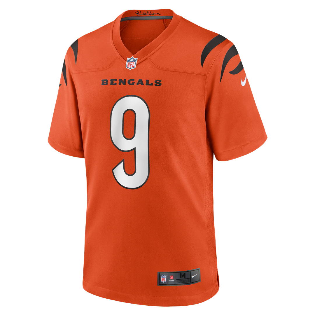 Joe Burrow Cincinnati Bengals Alternate Game Jersey - Orange