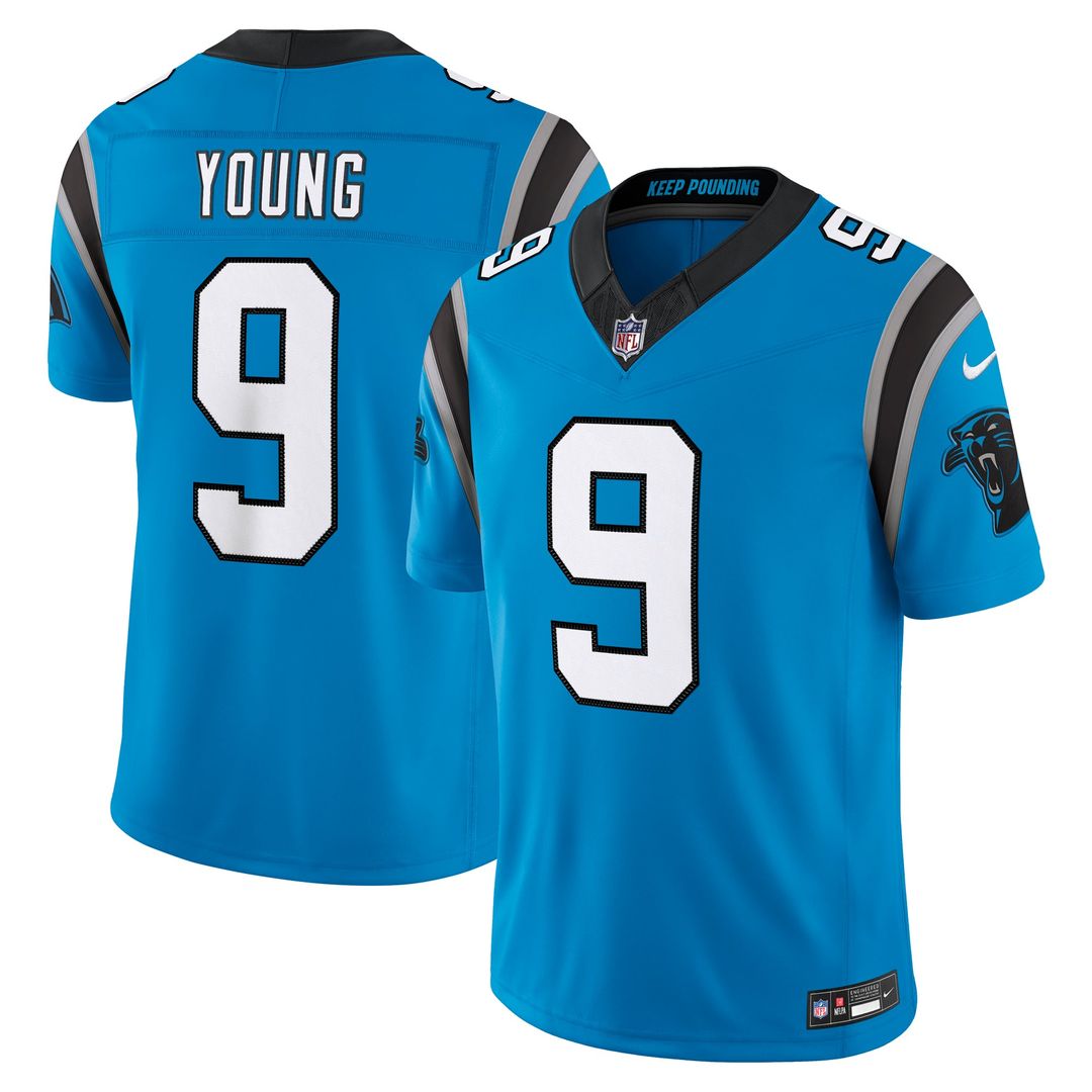 Bryce Young Carolina Panthers Alternate Vapor F.U.S.E. Stitched Limited Jersey - Blue