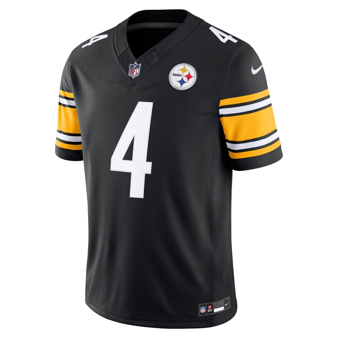 DK Metcalf Pittsburgh Steelers Vapor F.U.S.E. Stitched Limited Jersey - Black