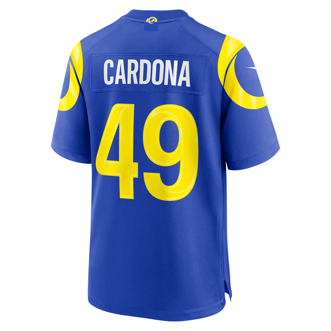 Joe Cardona Los Angeles Rams Game Jersey - Royal Blue