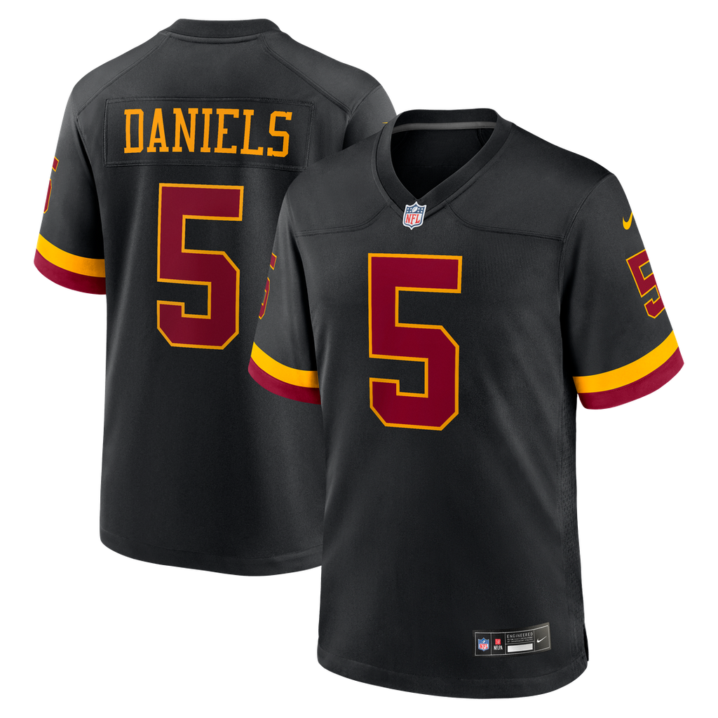Hail Raiser Jayden Daniels Washington Commanders Alternate Game Jersey - Black