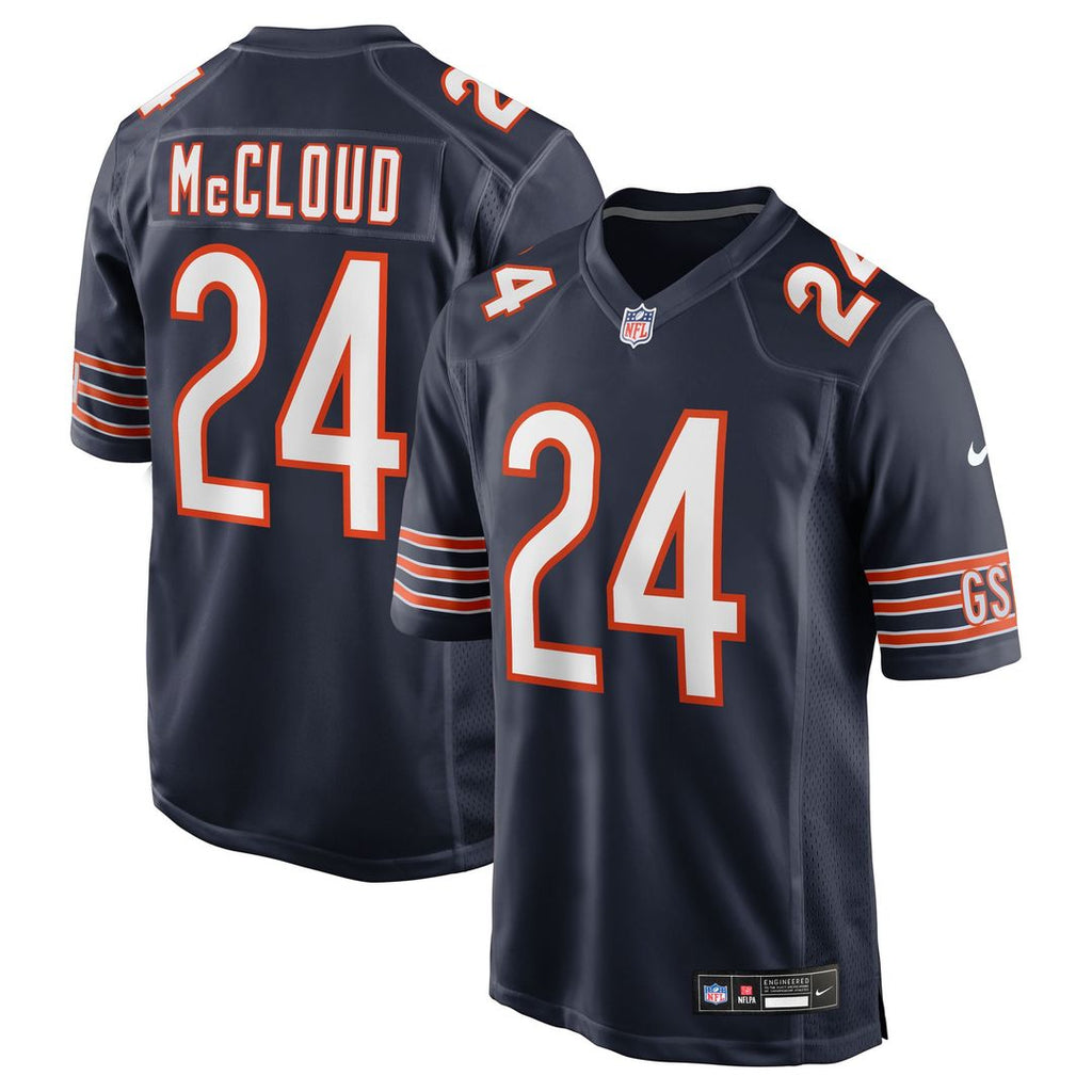 Nick McCloud Chicago Bears Game Jersey - Navy