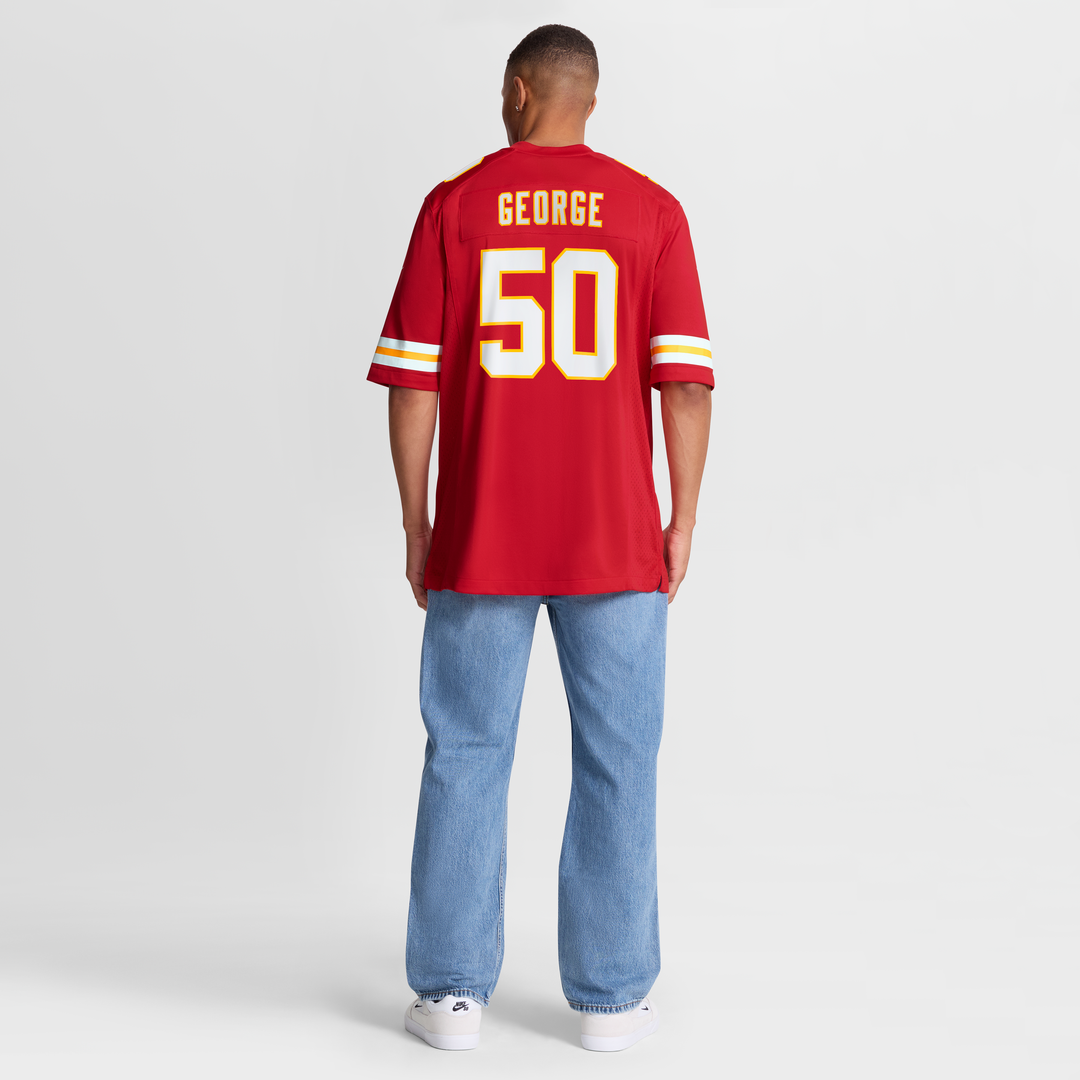 Brandon George Kansas City Chiefs Game Jersey - Red