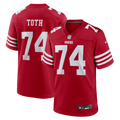 Brett Toth San Francisco 49ers Game Jersey - Scarlet