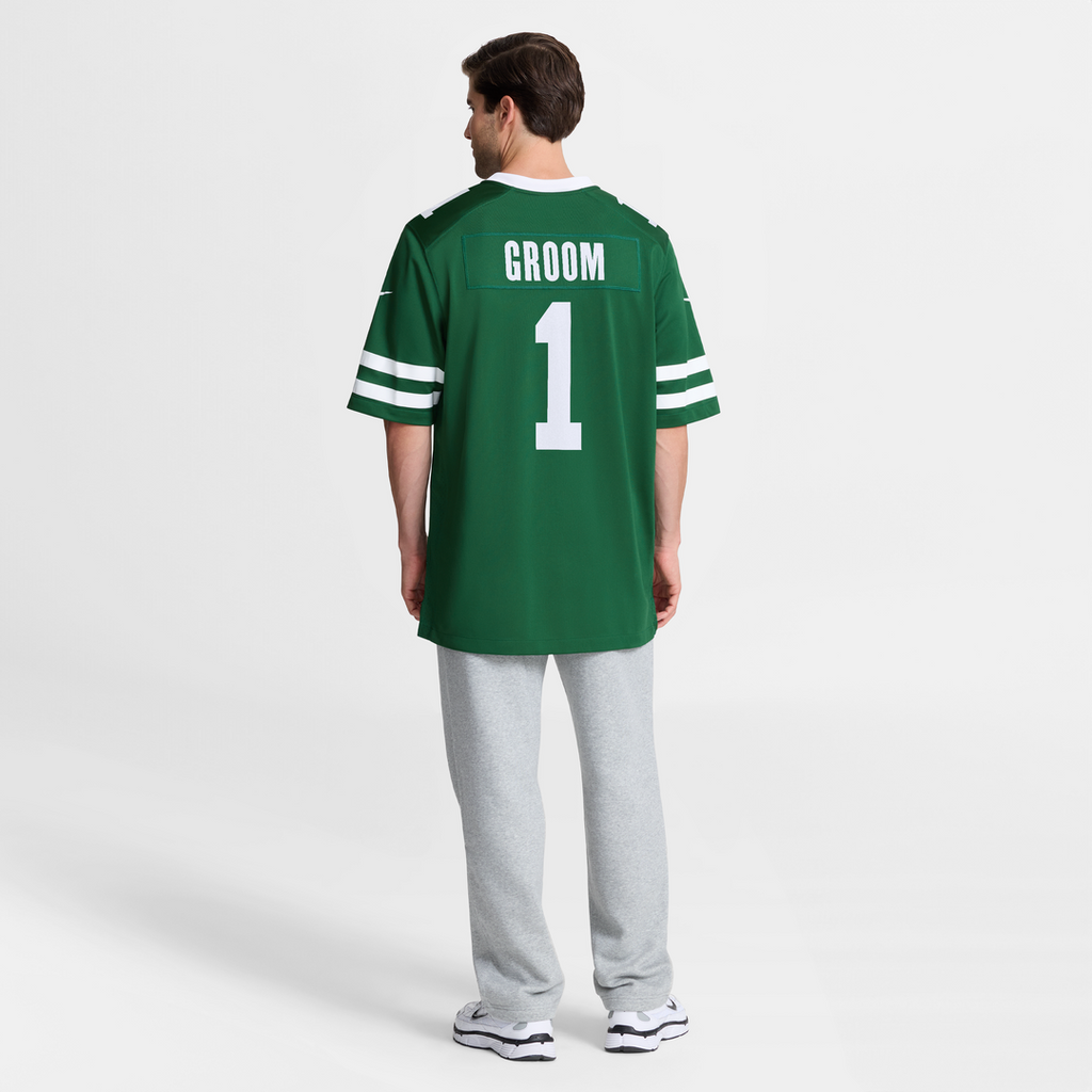 Number 1 Groom New York Jets Game Jersey - Legacy Green