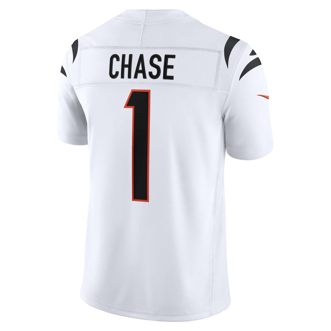 Ja'Marr Chase Cincinnati Bengals Alternate Vapor F.U.S.E. Stitched Limited Jersey - Orange